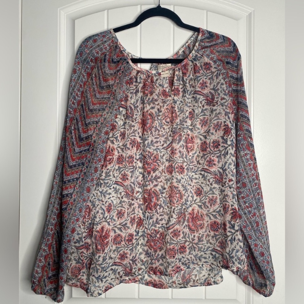 Lucky Brand Sheer Blouse
